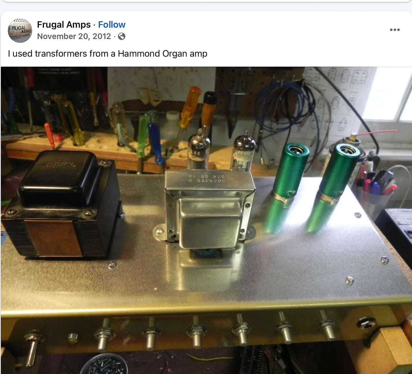 Frugal Amps Plexi Superlead JR 12 Watt Handwired Marshall Clone 2012